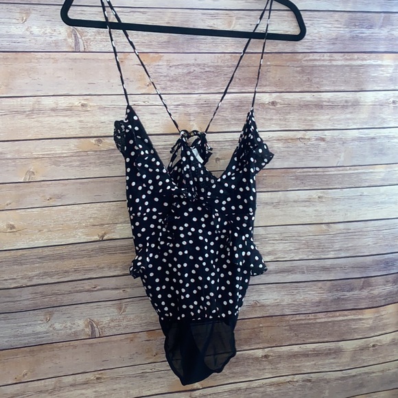 NWT Free People Bodysuit Snap Closure Size Small - Picture 3 of 11